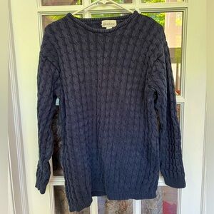London Fog Navy Blue Knitted Sweater